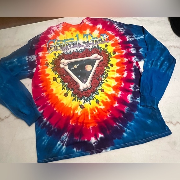 Liquid Blue 1992 Grateful Dead Tie Dye Long Sleeve T-shirt Size 2XL - Picture 7 of 9